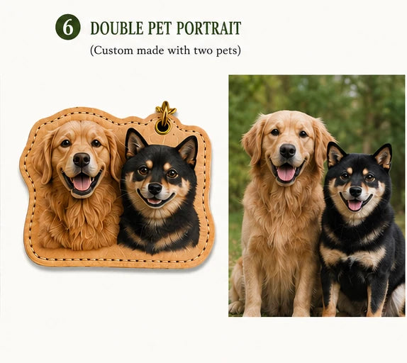 Custom Leather Pet Portrait
