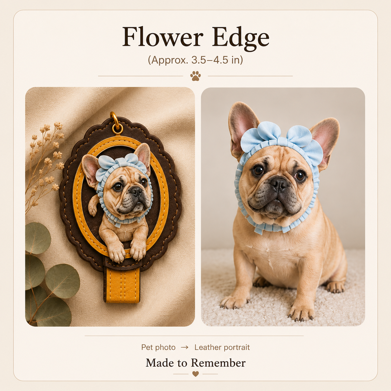 Custom Leather Pet Portrait