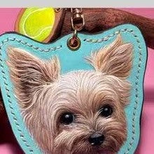 Senior artist leather pet portrait example