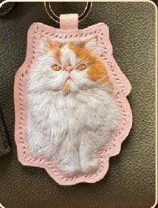 Standard artist leather pet portrait example